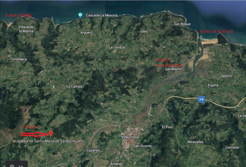 Venta de parcela edificable en Villaviciosa.